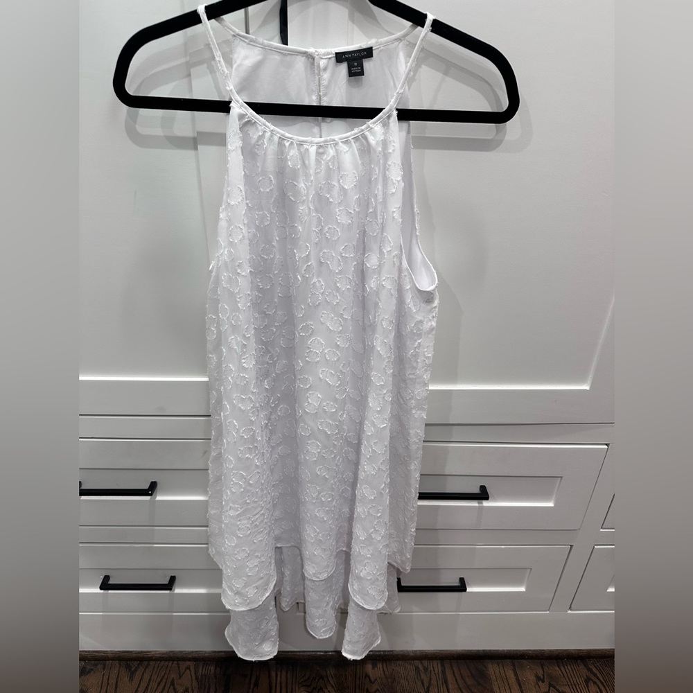 Ann Taylor white mini dress